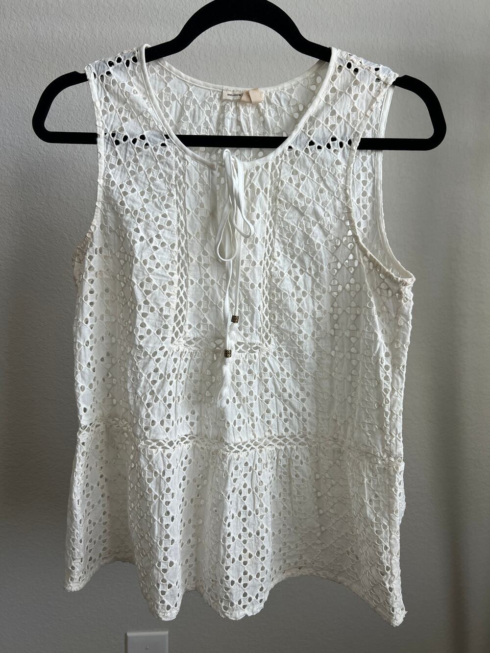 Anthropologie Meadow Rue Skirted Crochet Tank size medium